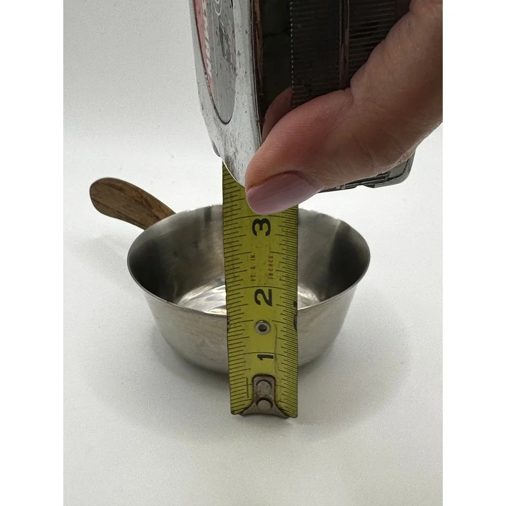 Lundtofte Denmark Stainless Steel Butter Warmer Wood Handle Mid Century Modern
